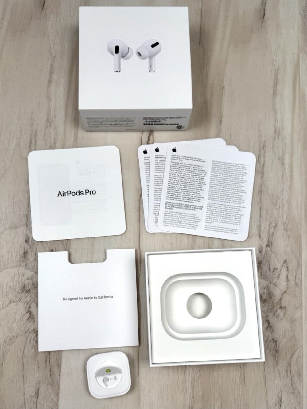 Genuine Apple AirPods Pro A2083 MWP22AM/A EMPTY BOX w/ Manual & Ear Tips White